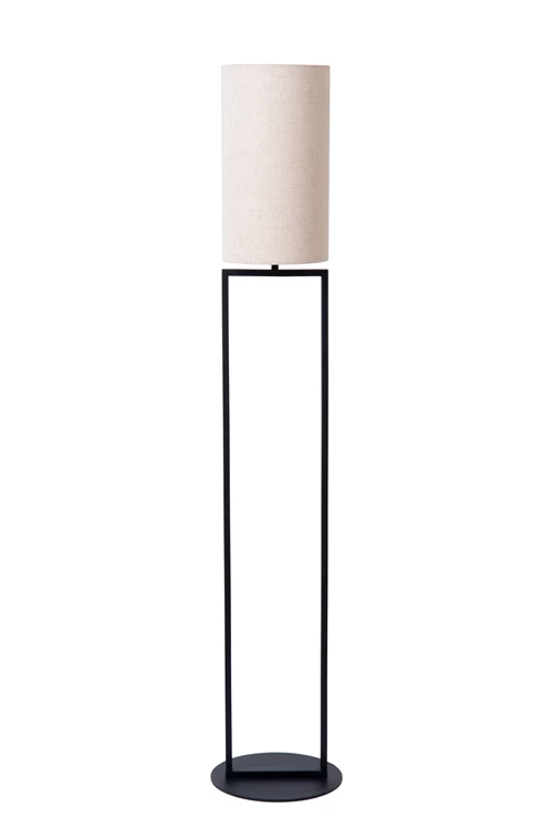 Lucide HERMAN - Lampadaire - Ø 26 cm - 1xE27 - Crème - éteint